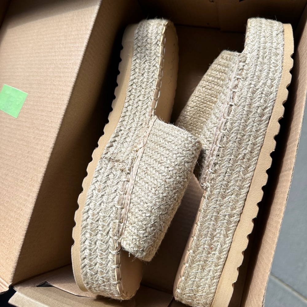 Platform Tan Sandals